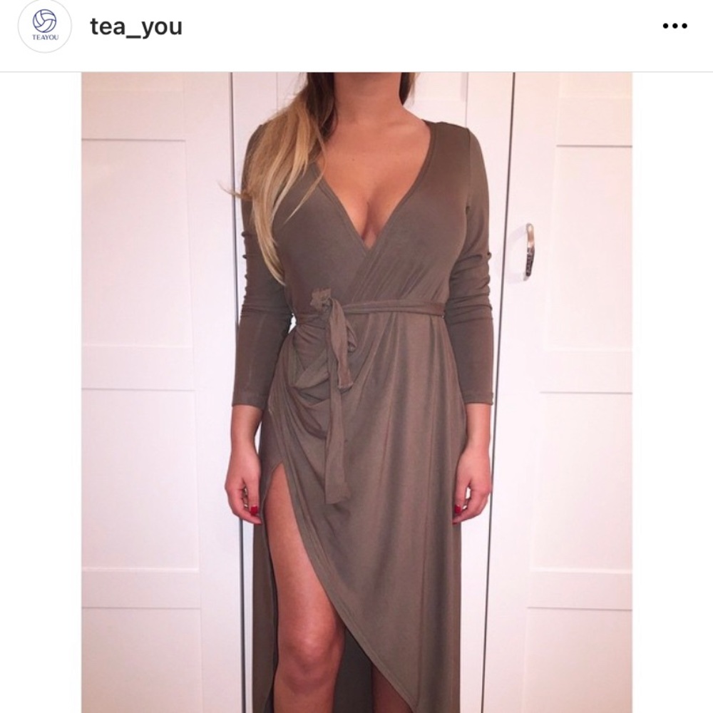 Tea you khaki dress